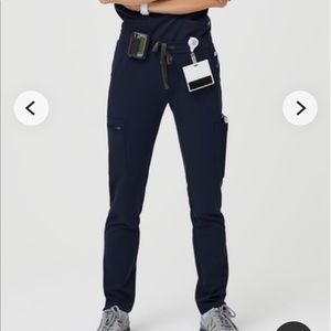 Figs Women's Navy Cargo Scrub Jogger Pants